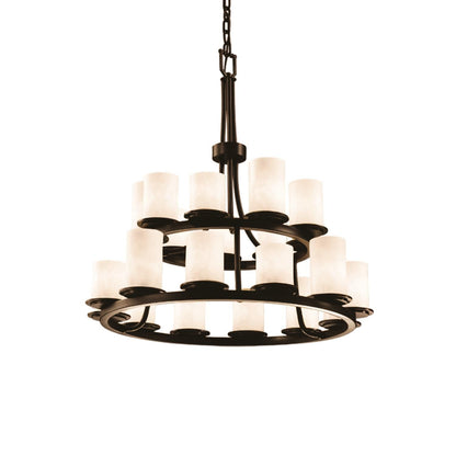 Justice Design Group Clouds 33 Inch 21 Light Chandelier Cp132066