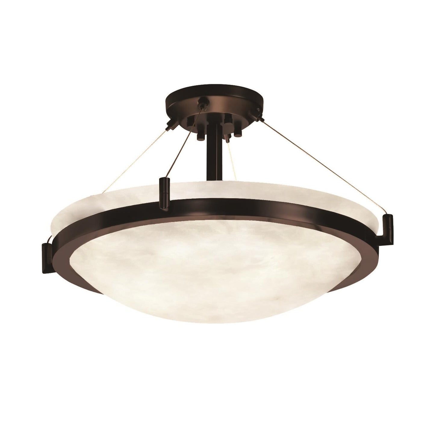 Justice Design Group Clouds 39 Inch 8 Light Semi Flush Mount Cp132247