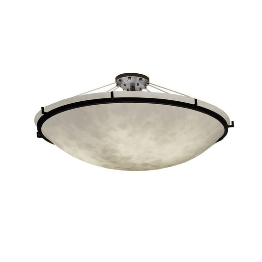 Justice Design Group Clouds 51 Inch 8 Light Semi Flush Mount Cp132248