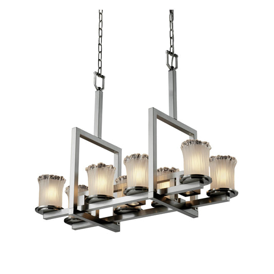 Justice Design Group Veneto Luce 34 Inch 8 Light Chandelier Cp147808