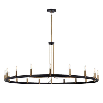 Justice Design Group Clayton 60 Inch 18 Light Led Mini Chandelier Cp790134