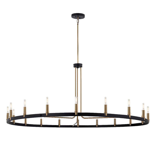 Justice Design Group Clayton 60 Inch 18 Light Led Mini Chandelier Cp790134