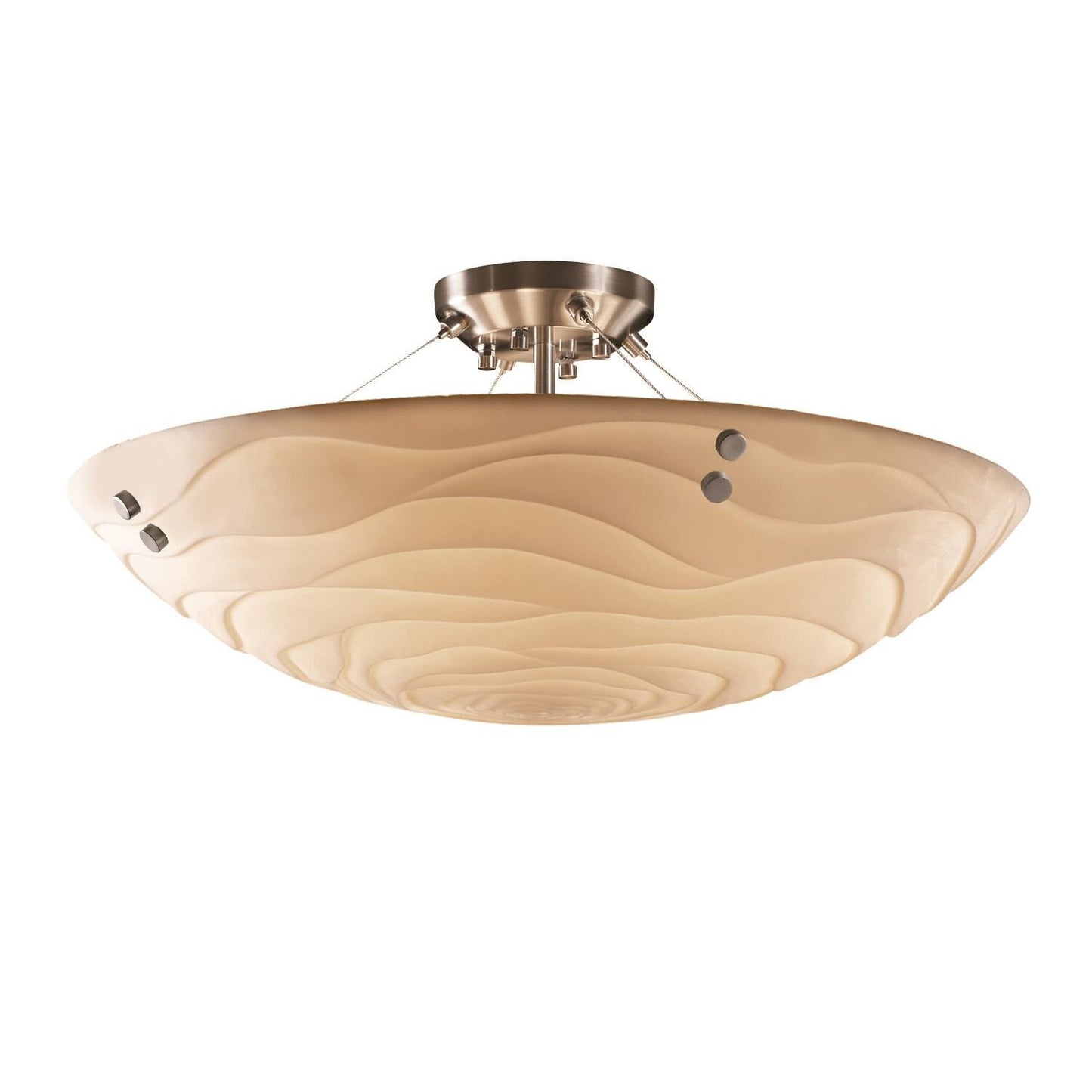 Justice Design Group Porcelina 51 Inch 8 Light Semi Flush Mount Cp167075