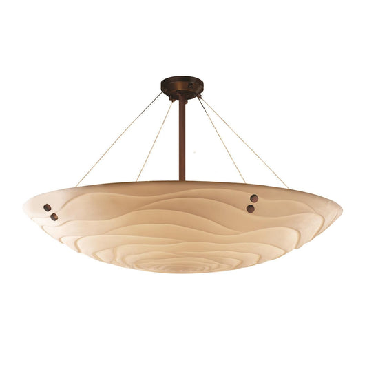 Justice Design Group Porcelina 63 Inch 12 Light Semi Flush Mount Cp167076