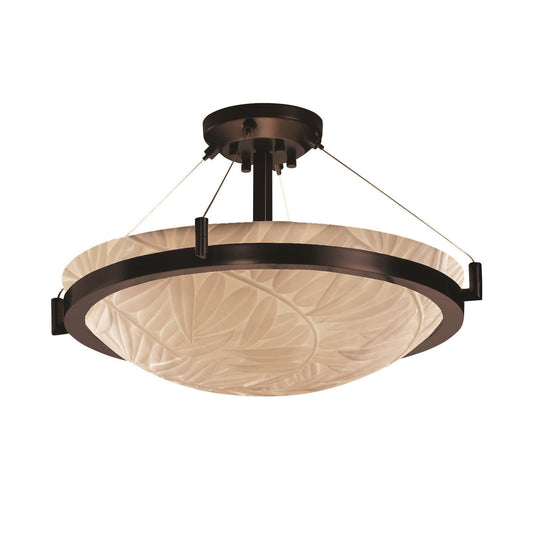 Justice Design Group Porcelina 39 Inch 8 Light Semi Flush Mount Cp167120