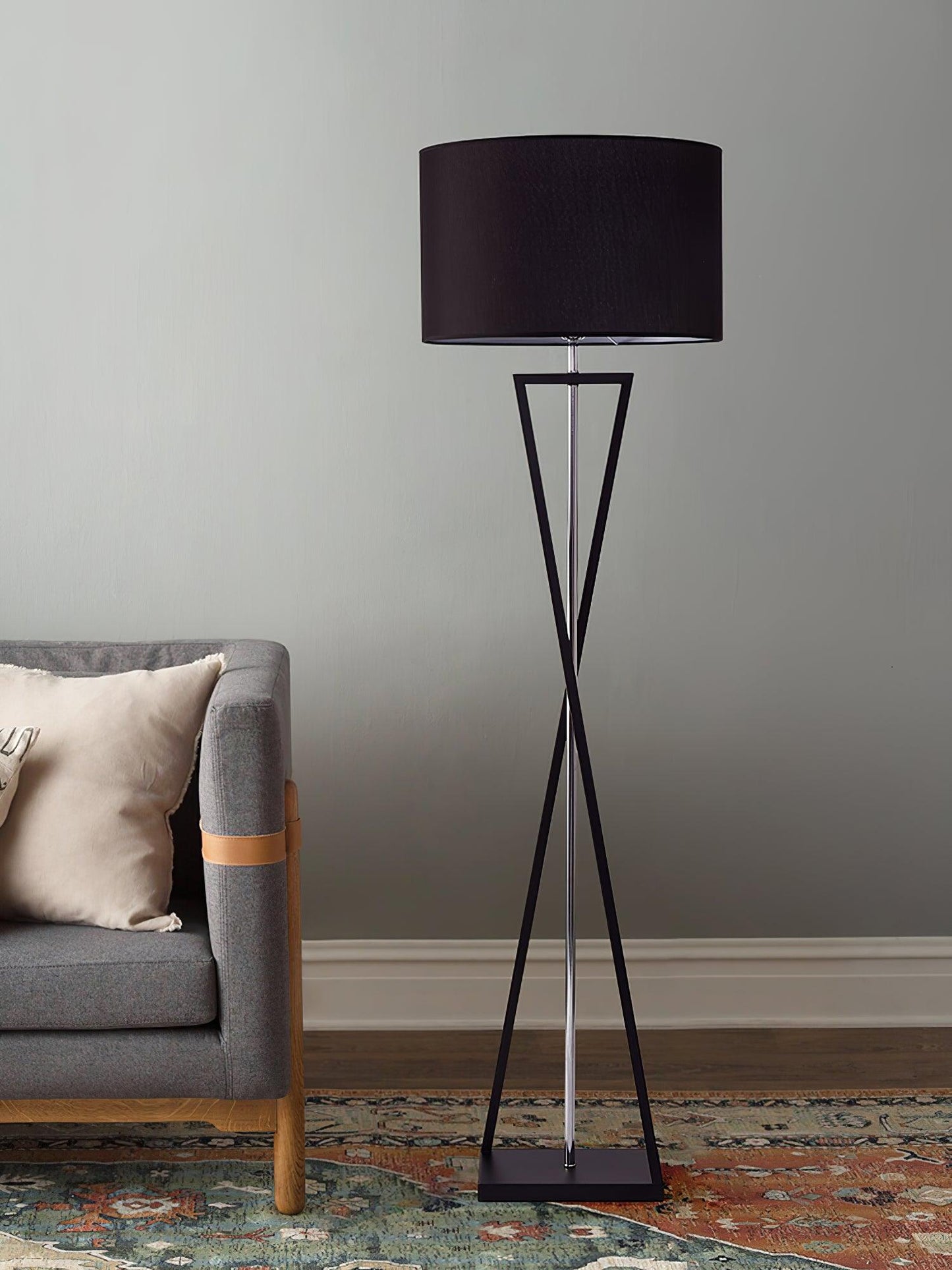 Kaden Black Floor Lamp