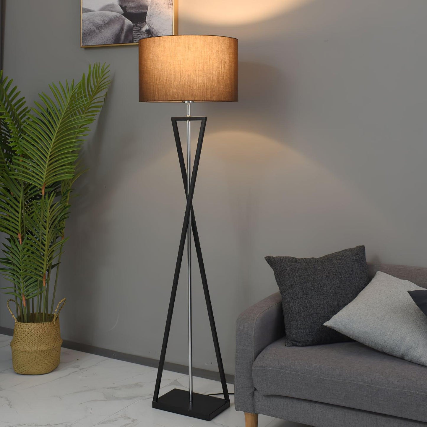 Kaden Black Floor Lamp