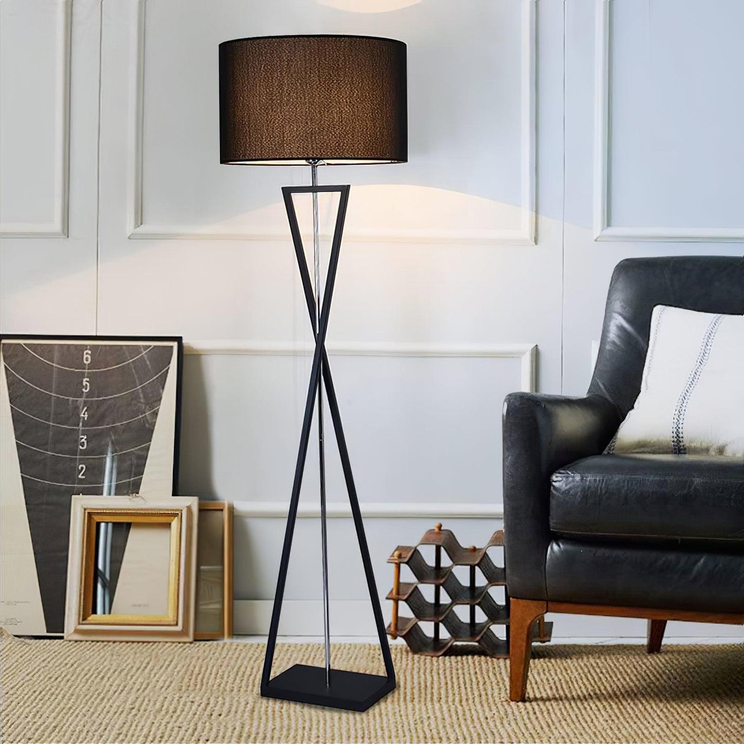 Kaden Black Floor Lamp