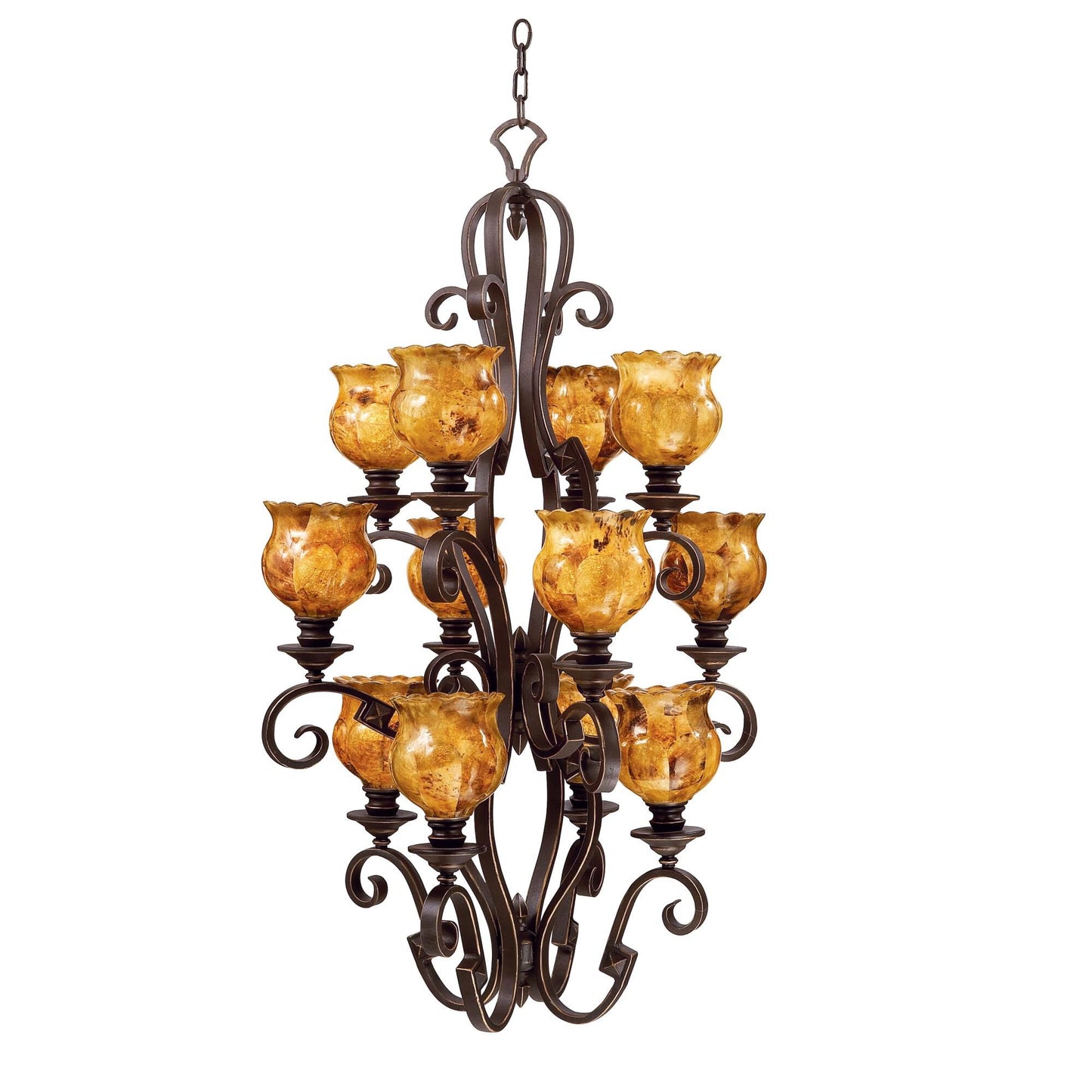 Kalco Lighting Ibiza 29 Inch 12 Light Chandelier Cp62062