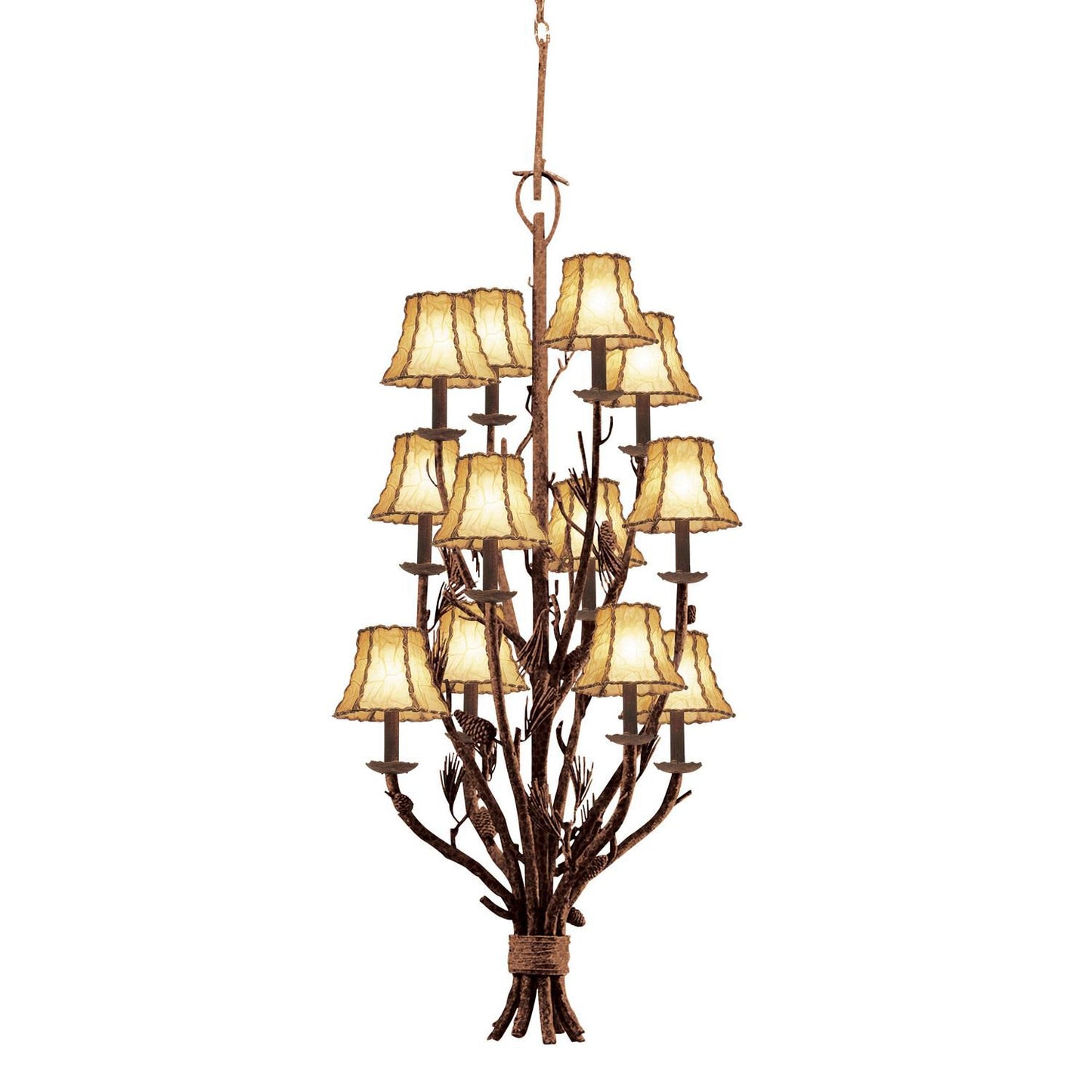 Kalco Lighting Ponderosa 22 Inch 12 Light Mini Chandelier Cp75021