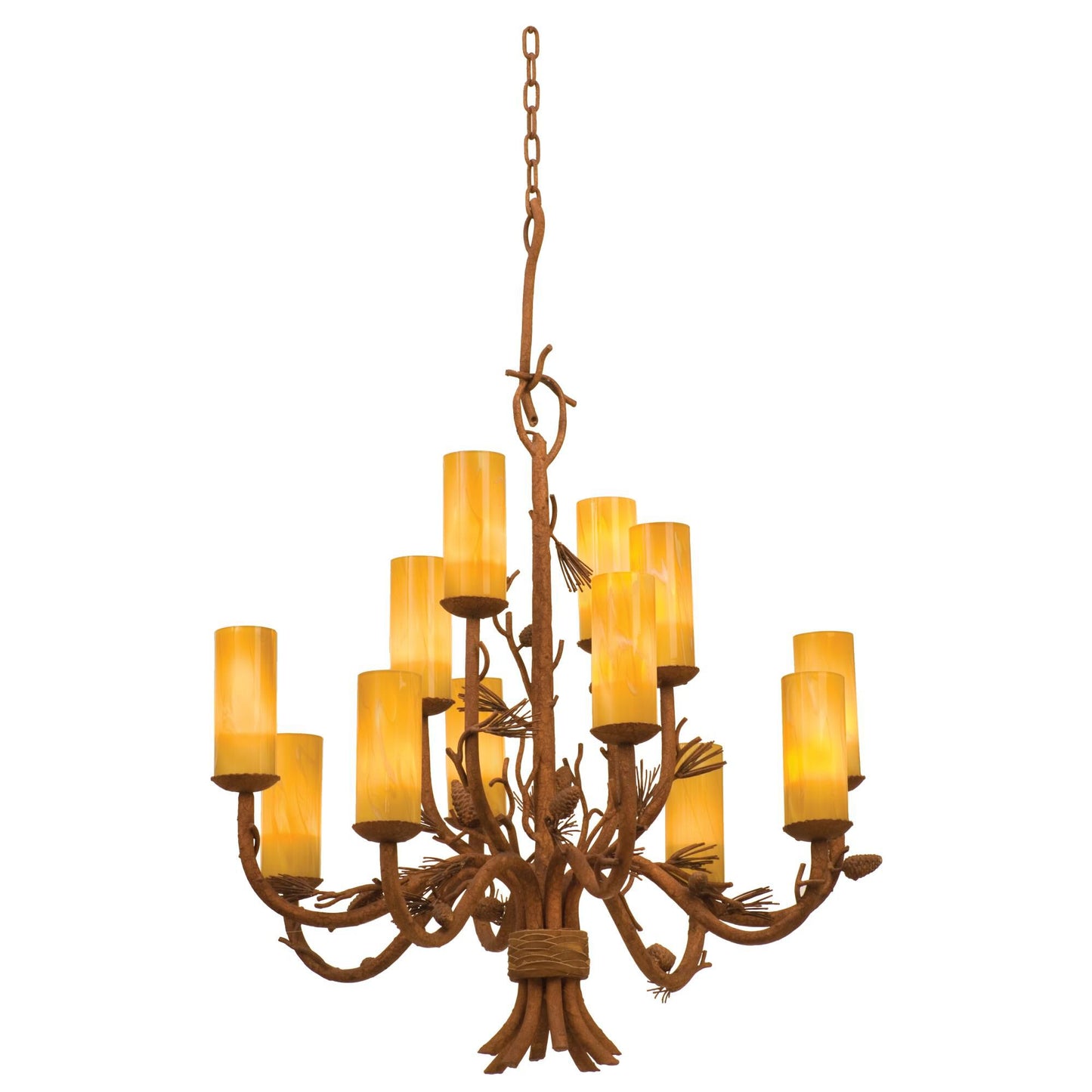 Kalco Lighting Ponderosa 35 Inch 12 Light Chandelier Cp75148