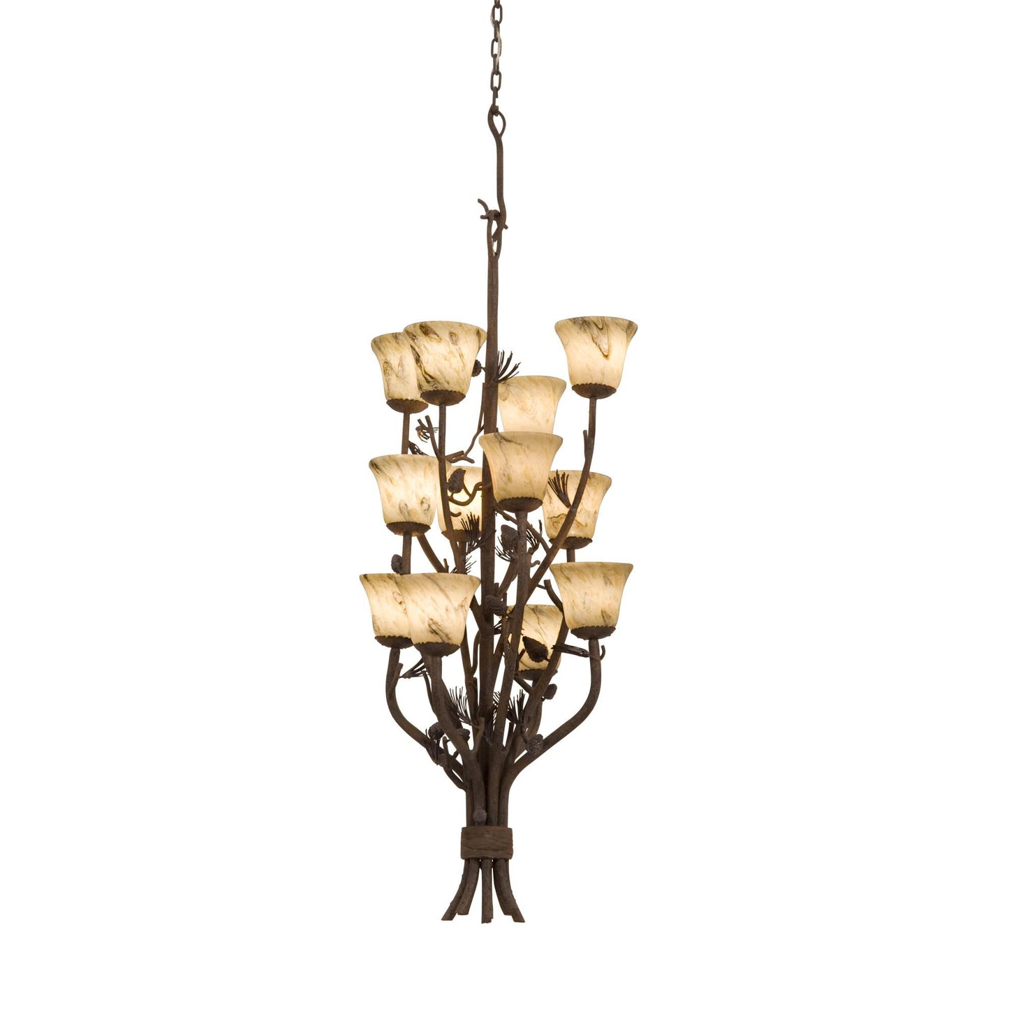 Kalco Lighting Ponderosa 22 Inch 12 Light Mini Chandelier Cp75169