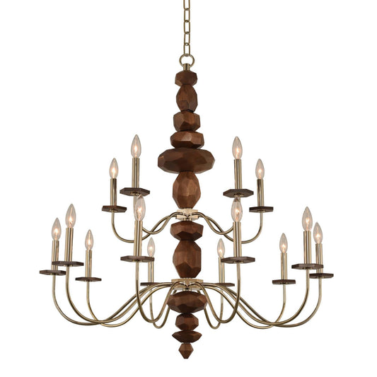 Kalco Lighting Lassen 38 Inch 15 Light Chandelier Cp48020