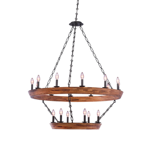 Kalco Lighting Landsdale 42 Inch 18 Light Chandelier Cp75402