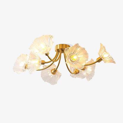 Kalin Flower Glass Flush mount light Ceiling Lamp