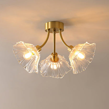 Kalin Flower Glass Flush mount light Ceiling Lamp