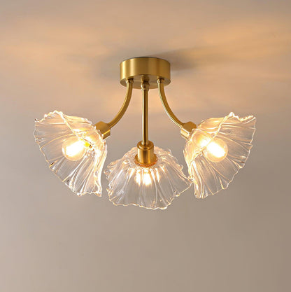 Kalin Flower Glass Flush mount light Ceiling Lamp