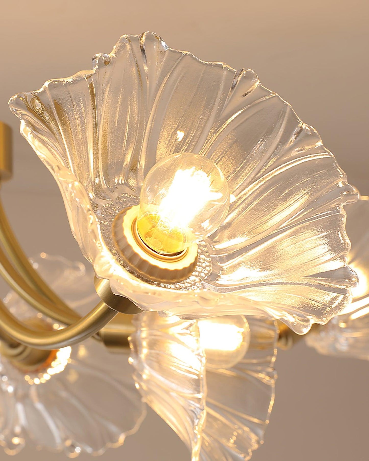 Kalin Flower Glass Flush mount light Ceiling Lamp