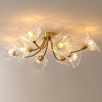 Kalin Flower Glass Flush mount light Ceiling Lamp