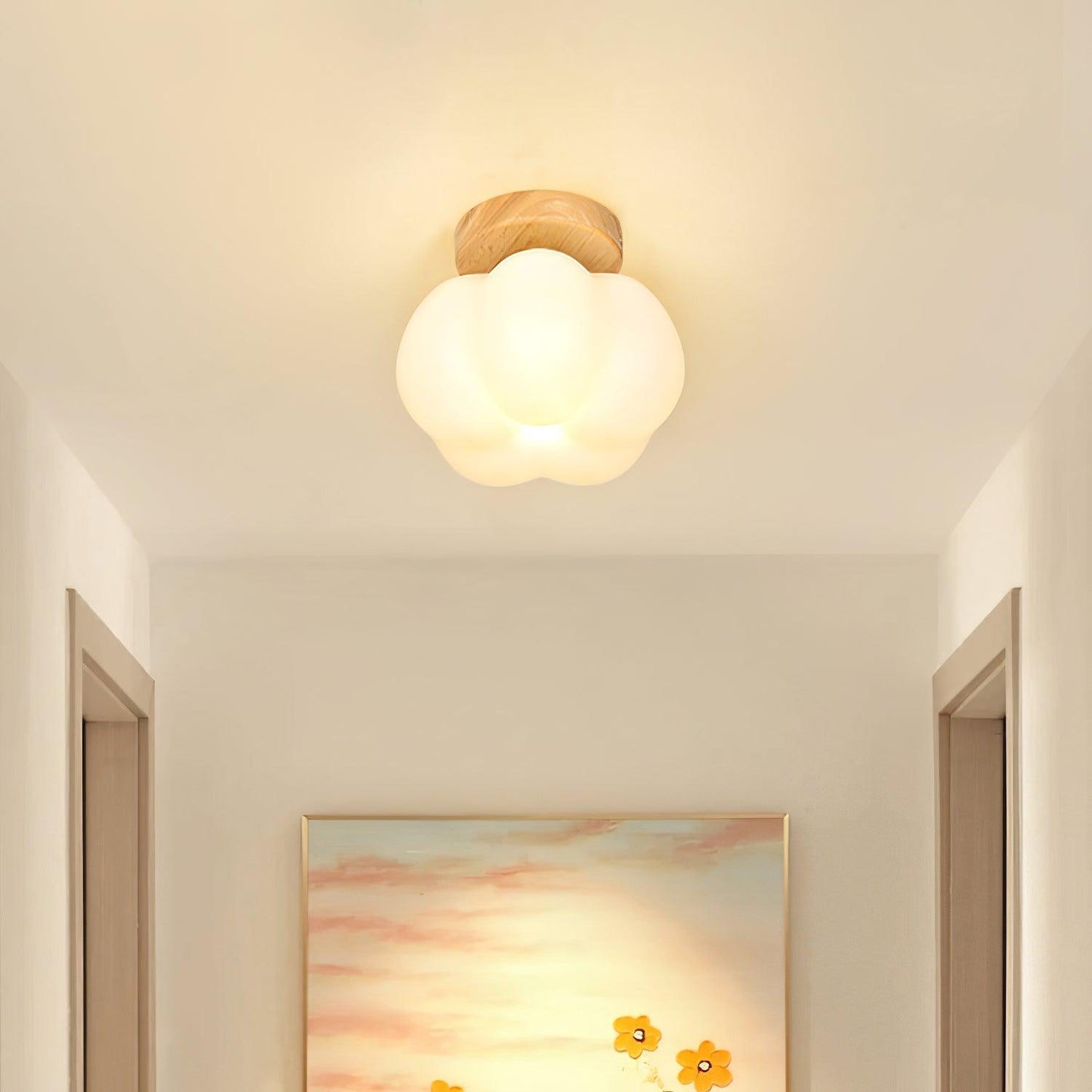 Kapok Flower Mini Flush mount light Ceiling Lamp