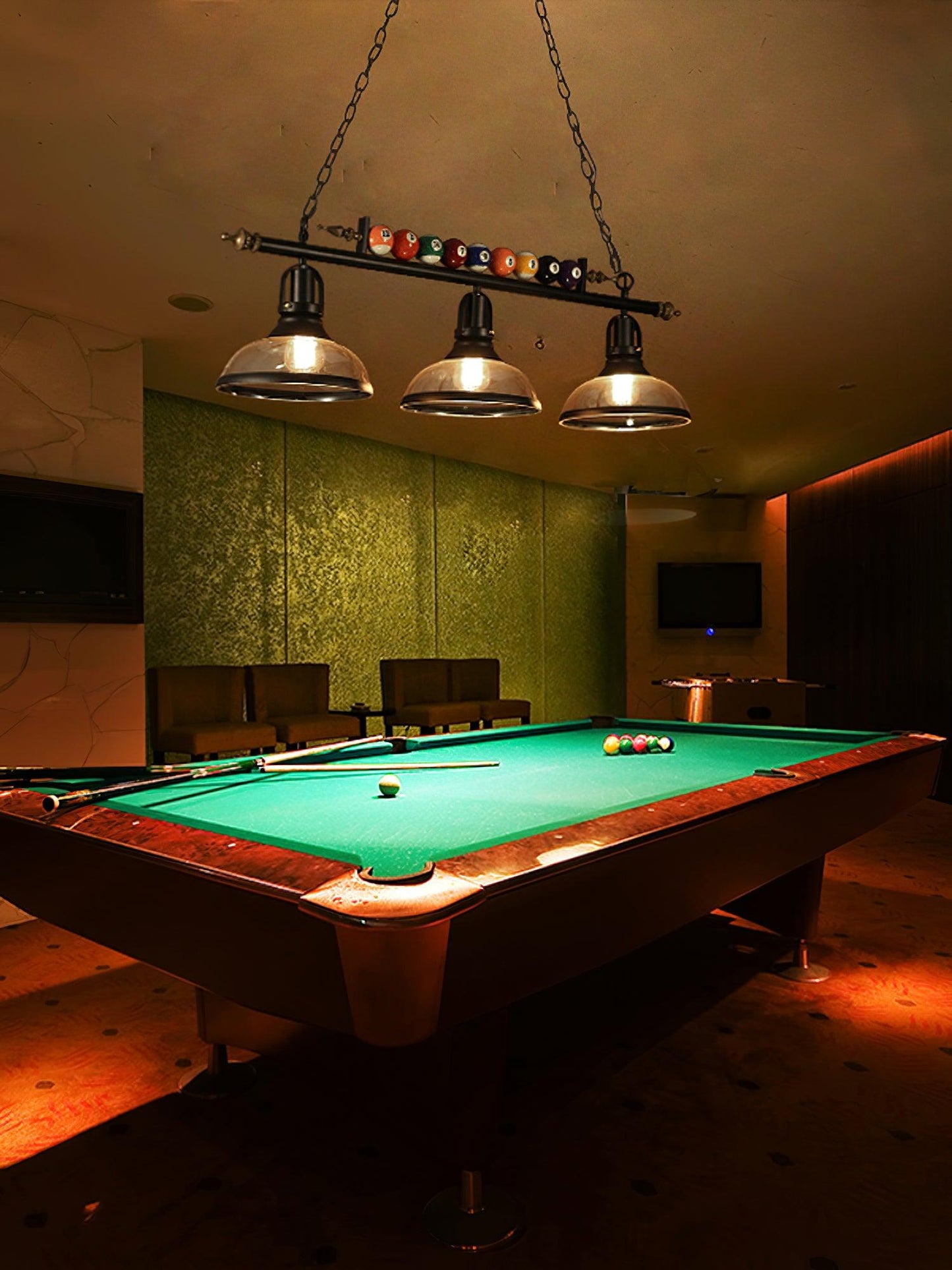 Kasha Billiard Electrolier Chandelier