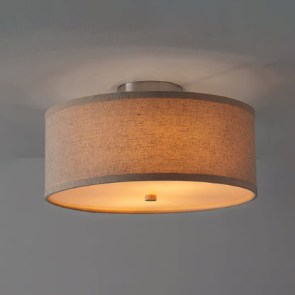 Kasha Linen Ceiling Light
