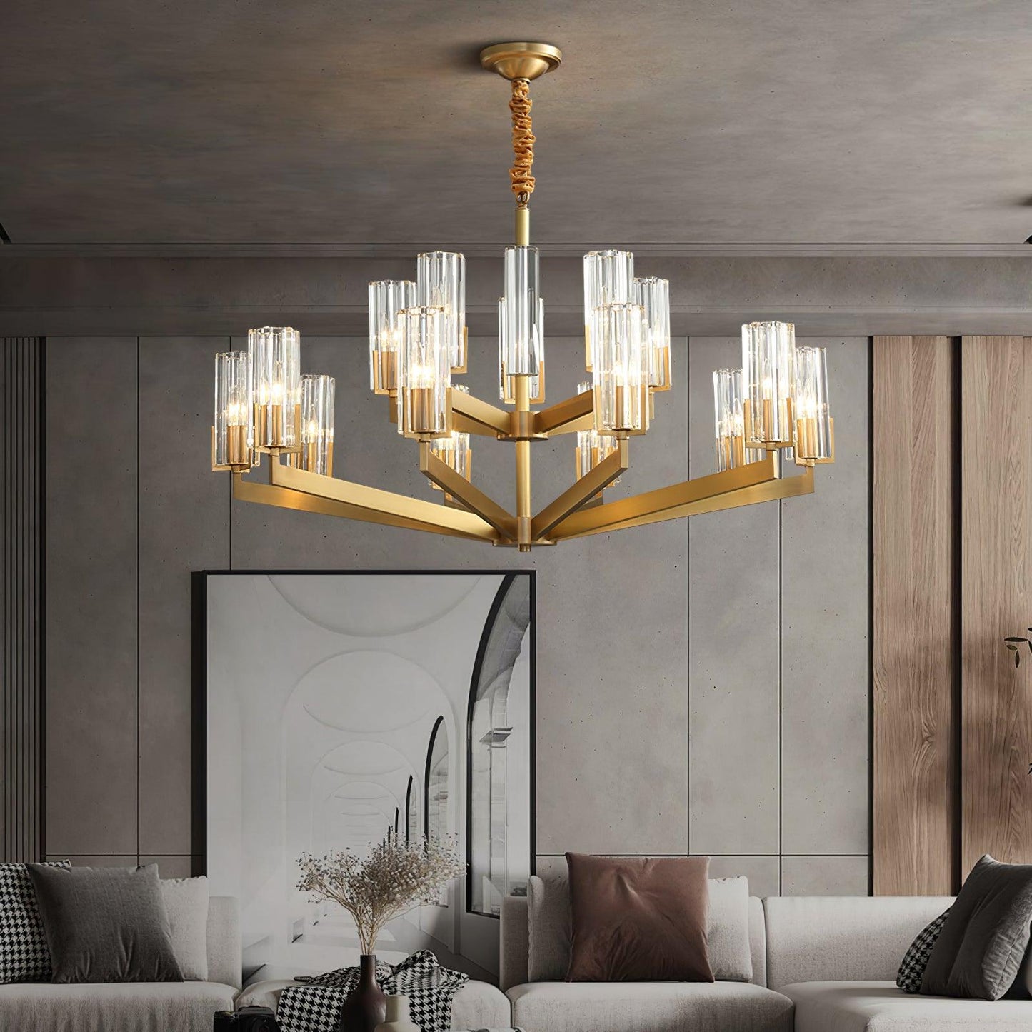 Kayla Brass Pendant light Chandelier