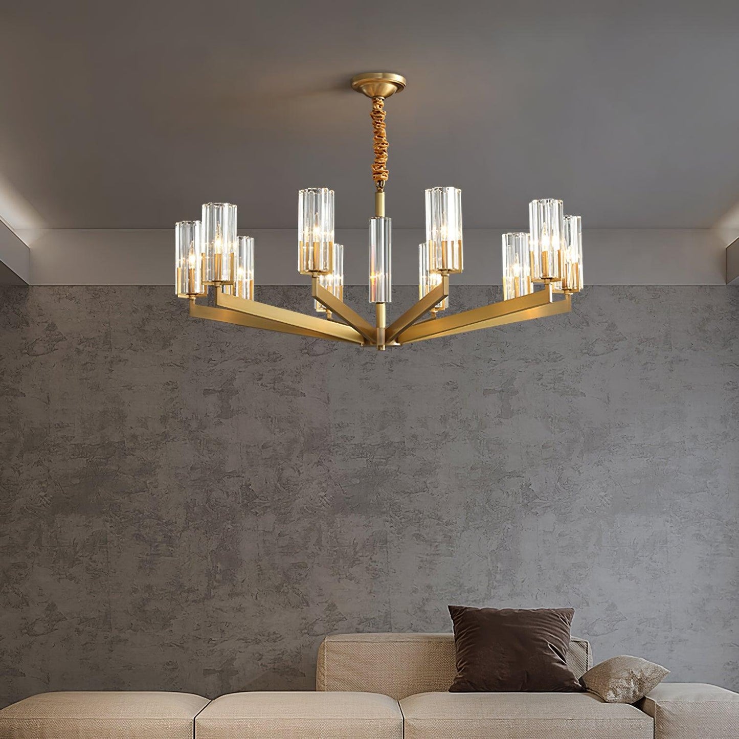 Kayla Brass Pendant light Chandelier