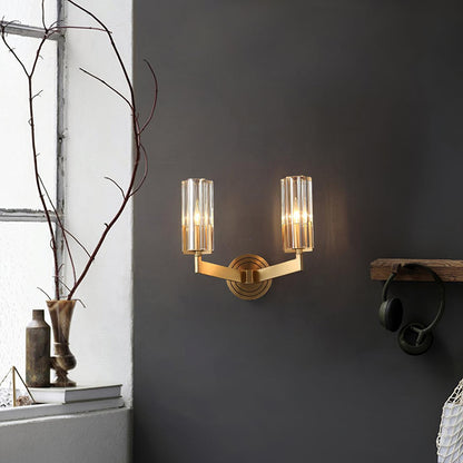 Kayla Brass Bracket light Wall Lamp