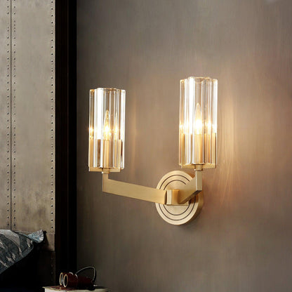 Kayla Brass Bracket light Wall Lamp