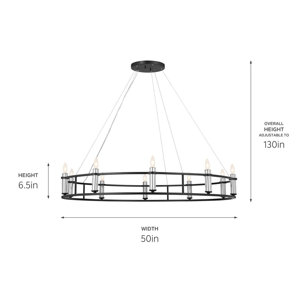 Kichler Lighting Rosalind 10 Light Mini Chandelier Cp758836