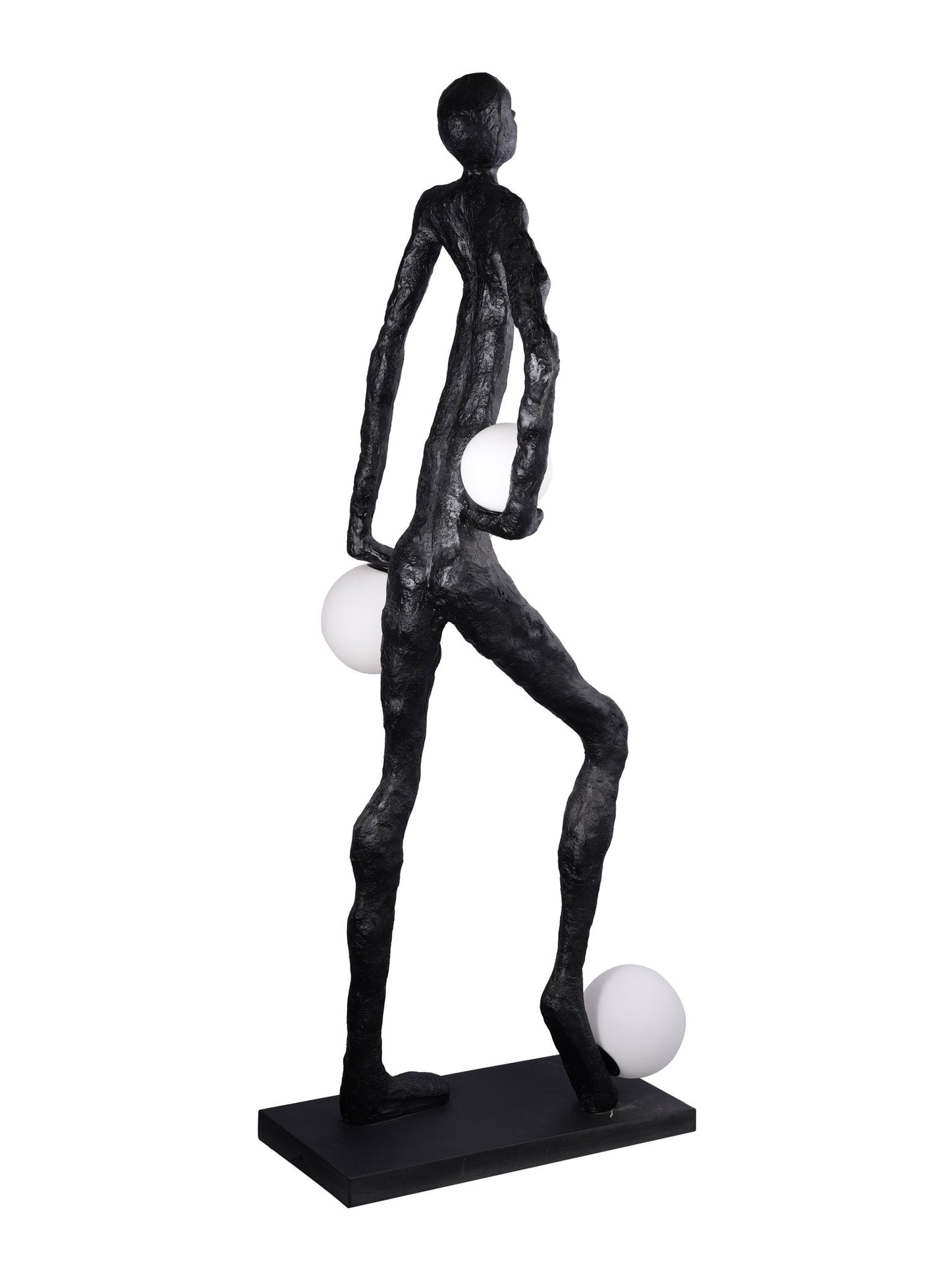 Kicking Ball Sculpture Character Tall Lamp Floor Lamp