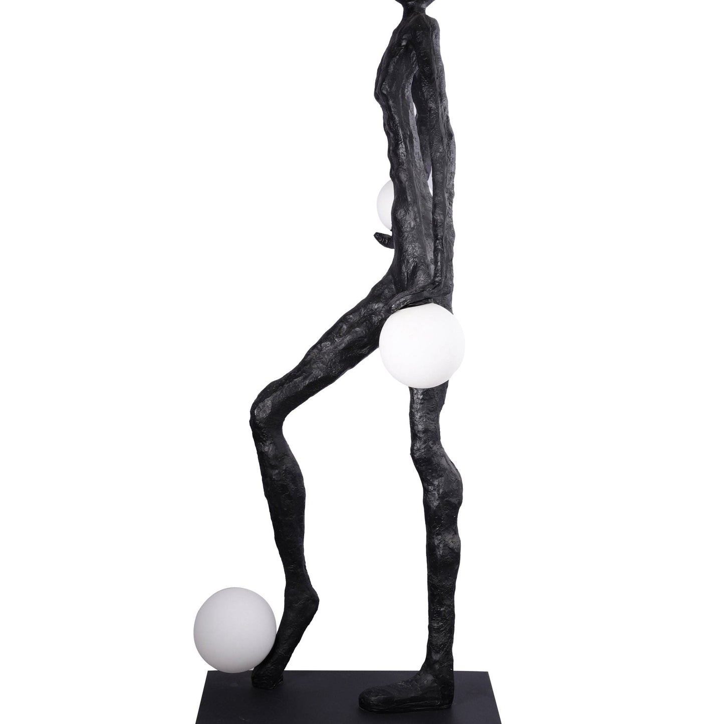 Kicking Ball Sculpture Character Tall Lamp Floor Lamp