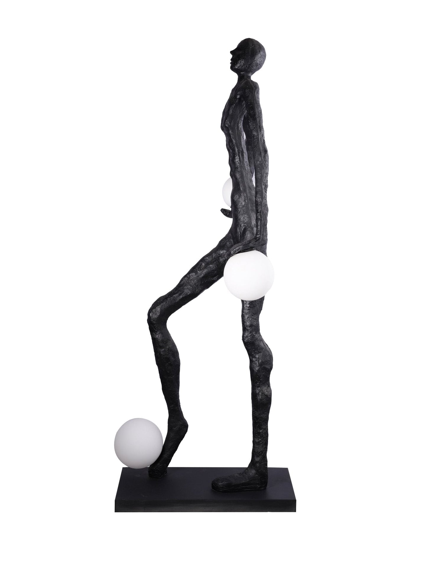 Kicking Ball Sculpture Character Tall Lamp Floor Lamp