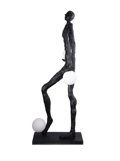 Kicking Ball Sculpture Character Tall Lamp Floor Lamp