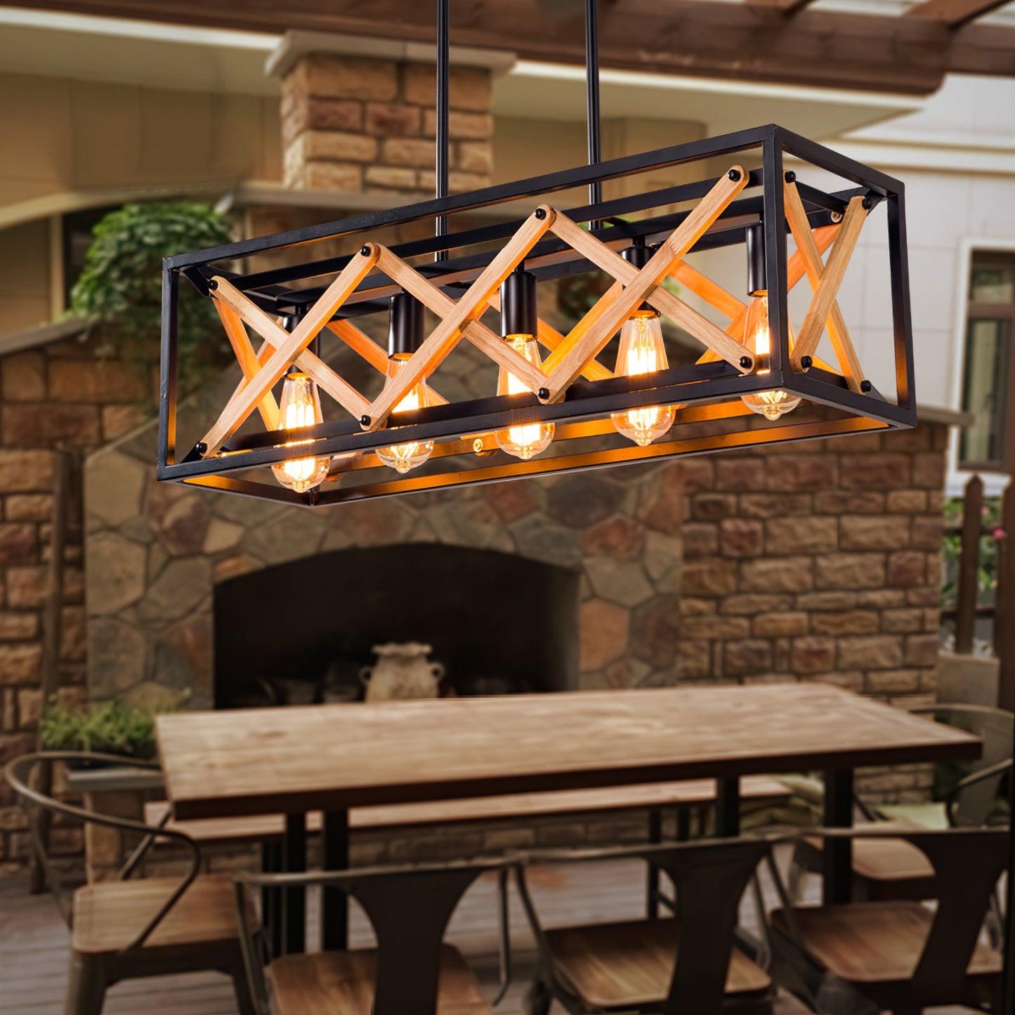 Kitchen Island Rectangle Chandelier