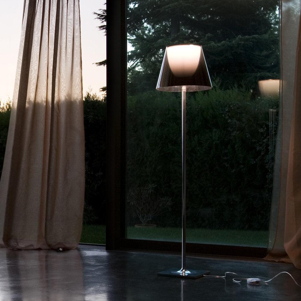 Chrome Prism Floor Lamp