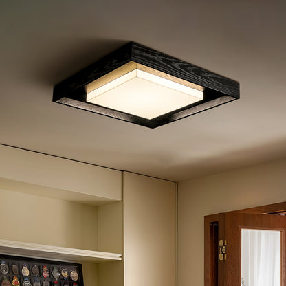Kurin Wood Frame Ceiling Light
