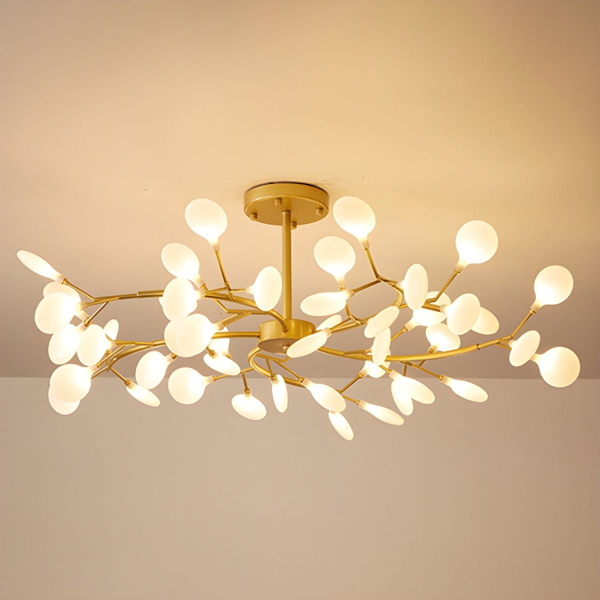 LED Firefly Sputnik Crown Chandelier