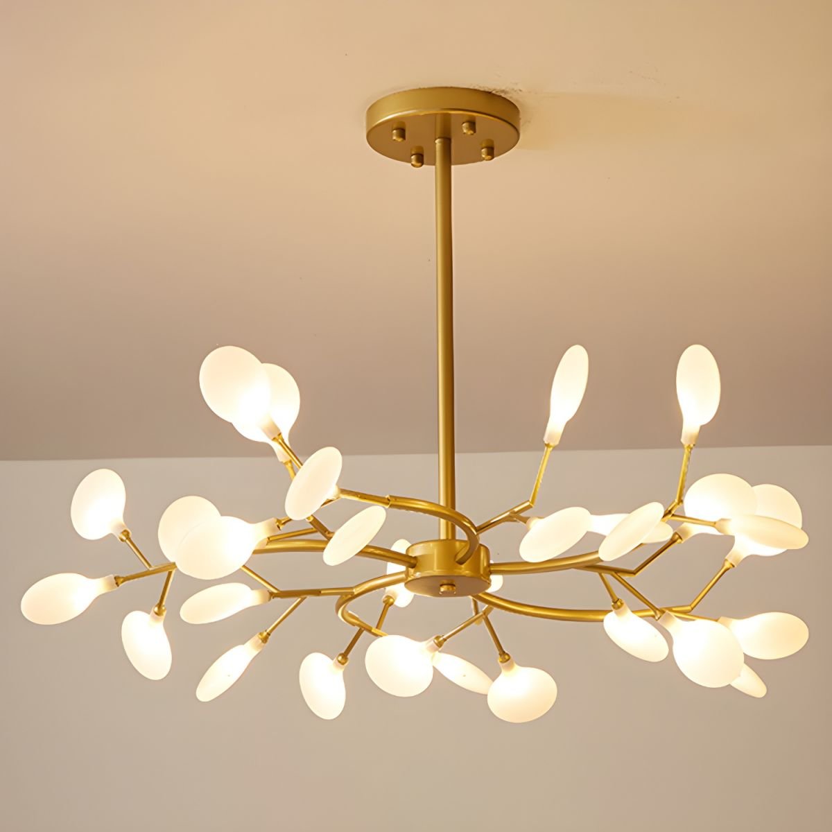 LED Firefly Sputnik Crown Chandelier