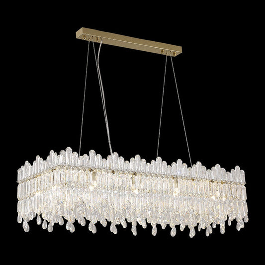 Michael Amini Royal Crown Rect. 12 Light Chandelier