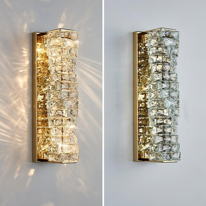 Laminated Crystal Bracket light Wall Light