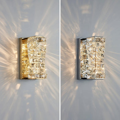 Laminated Crystal Bracket light Wall Light