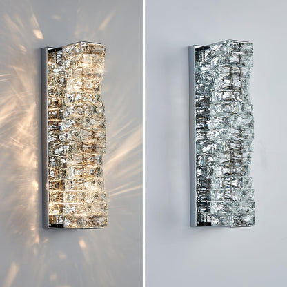 Laminated Crystal Bracket light Wall Light