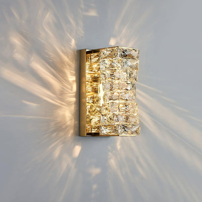 Laminated Crystal Bracket light Wall Light