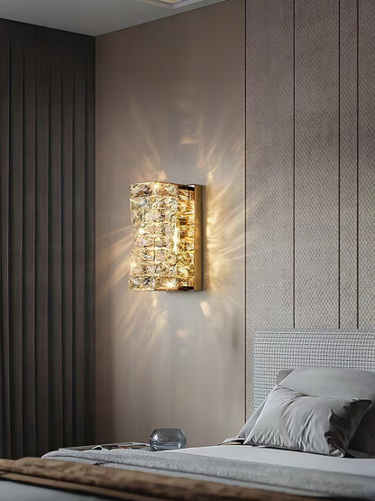 Laminated Crystal Bracket light Wall Light