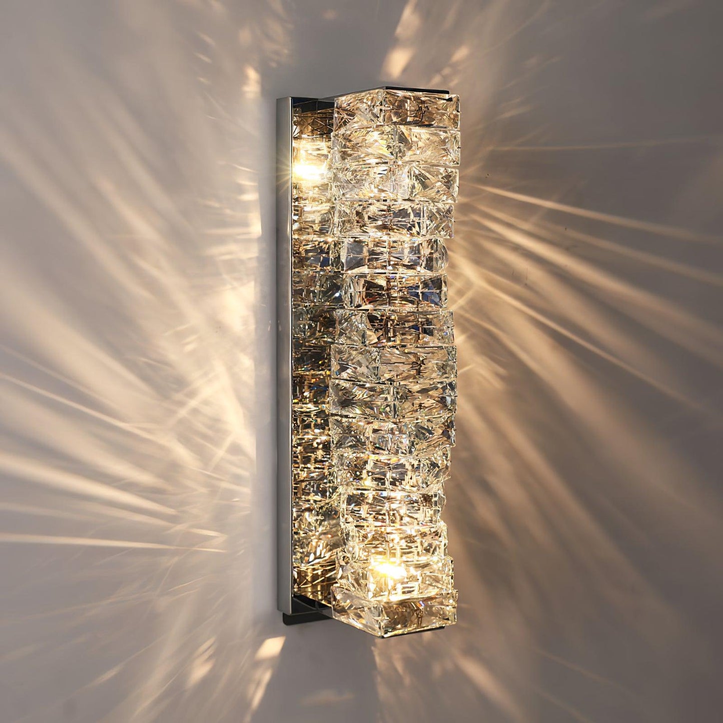 Laminated Crystal Bracket light Wall Light