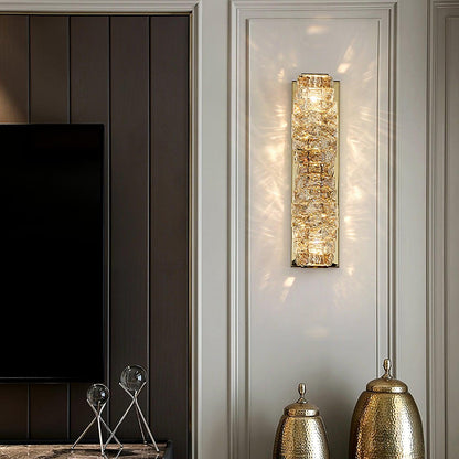 Laminated Crystal Bracket light Wall Light