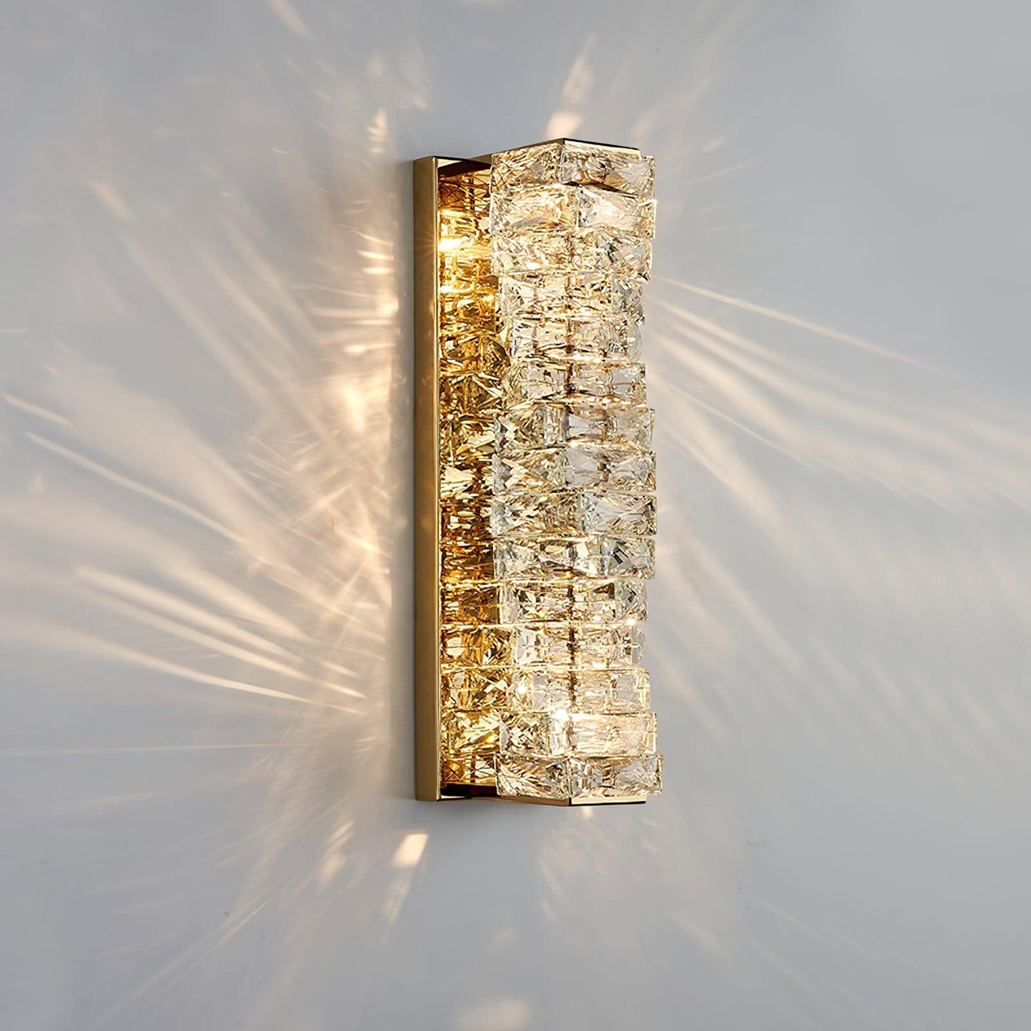 Laminated Crystal Bracket light Wall Light