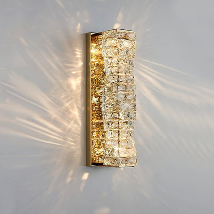 Laminated Crystal Bracket light Wall Light